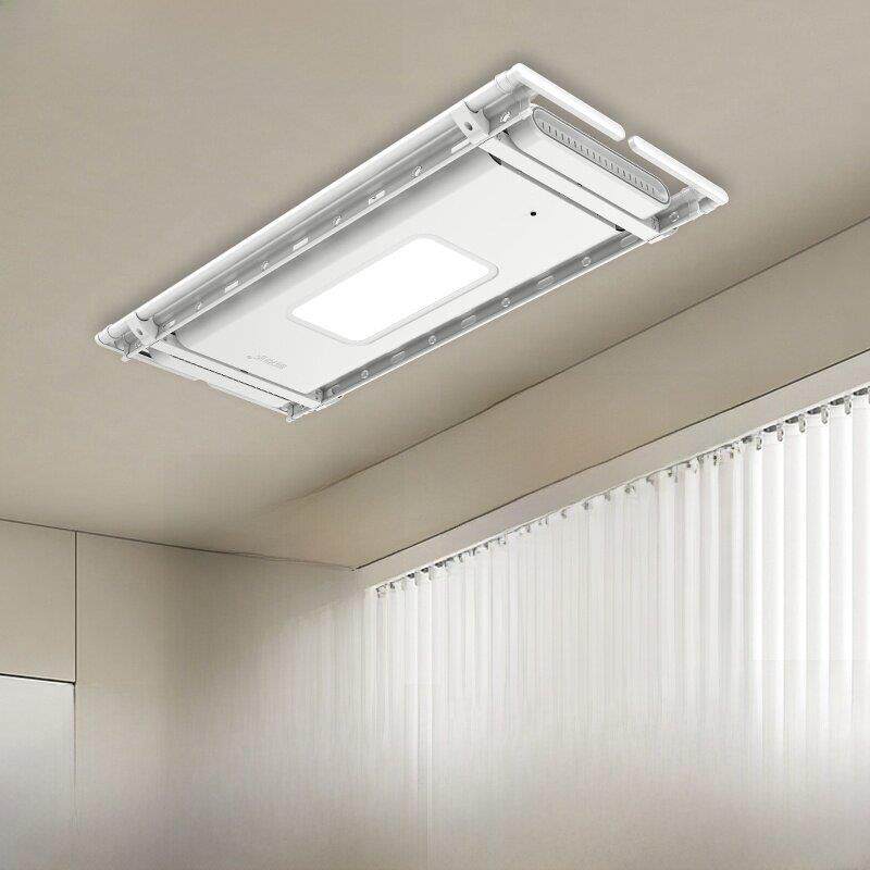 Sundele电动晾衣架阳台遥控可调式智能干衣机室内家用四杆伸缩晾