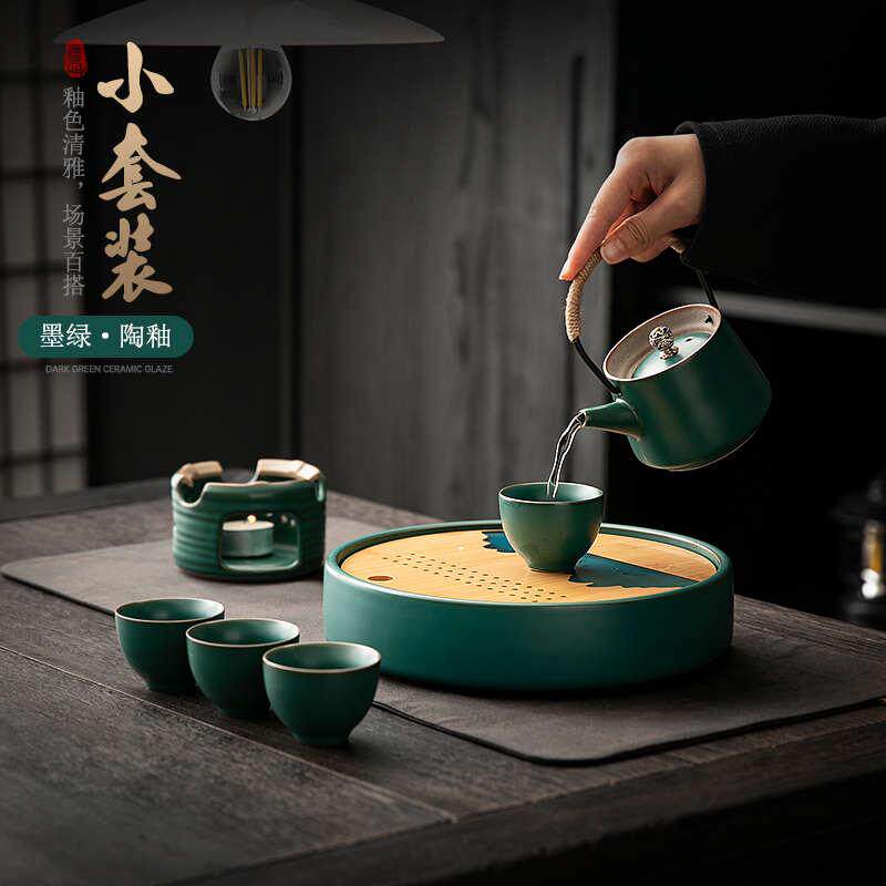 复古功夫茶具套装家用办公室会客2025新款陶瓷茶杯茶盘中式泡茶壶