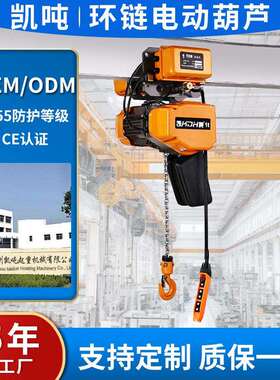 EQ-V250KG0.51T2T电动环链葫芦双速配电动小车固定运行高配