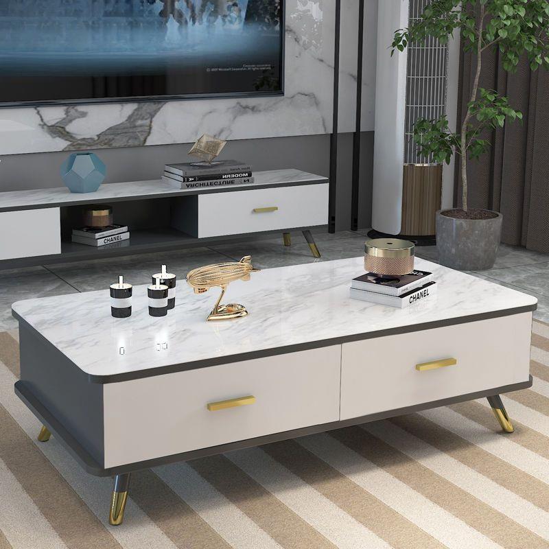 电爆视柜抽茶几组合现简ZFD约茶几家用客厅小户型出租屋代款茶几