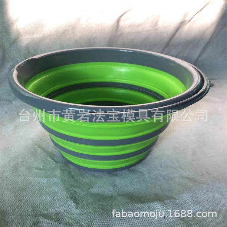 折叠水桶便携式塑料桶硅胶可手提美术旅行户外车载伸缩桶水桶