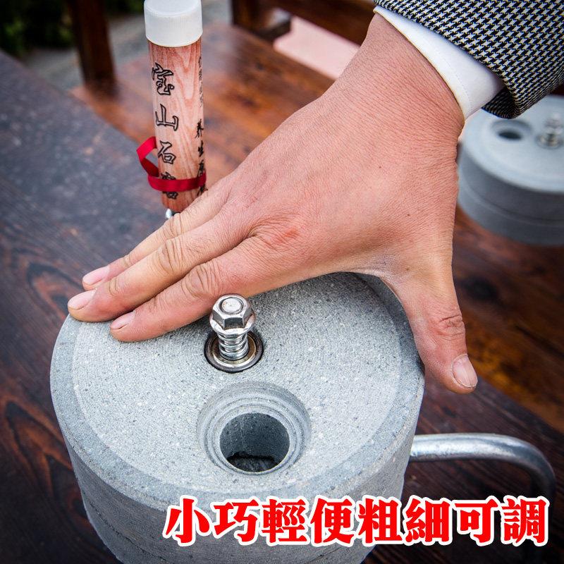 [新型]小石磨家用磨盘老石磨青石磨家用手工推电动石磨商用轻便款
