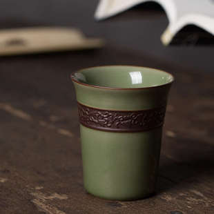 龙泉青瓷闻香杯陶瓷家用泡茶匀杯公平杯分茶器功夫茶杯手工公道杯