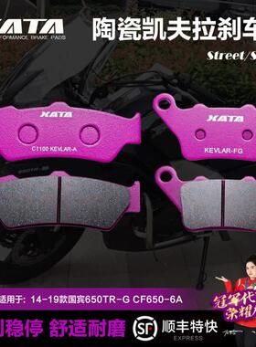 XATA 春风机车国宾650TR-G CF650-6-6A前后煞车片碟煞皮制动片