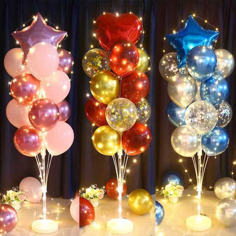 生日派对发光立柱装饰 生日聚会场景装饰用品布置男女孩生日套装