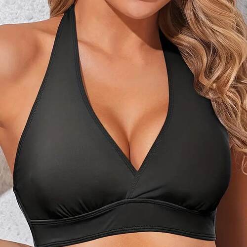 Women's split top swimsuit, tight fitting bubble essential