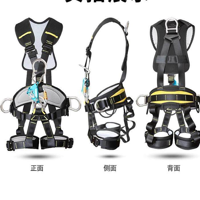 特力安全身五点式安带胸升套装全全带国标高空100作业二保耐绳防