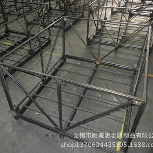 厂家生产汽车零部件出口用金属包装框 一次性KD铁架设计咨询C铁箱