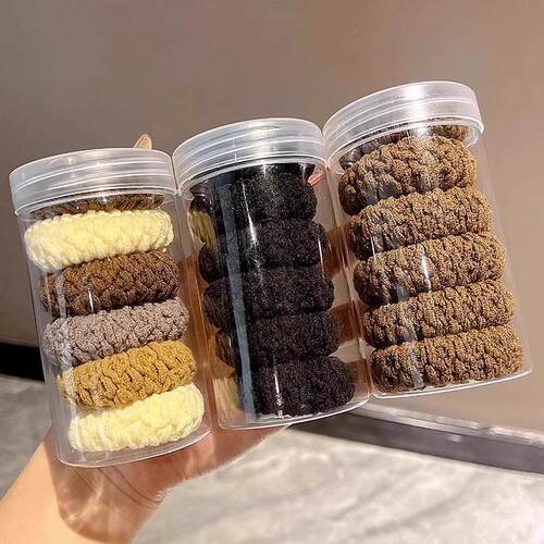 2024 High Elasticity Non-Damaging Hair Ties, 6 Pieces in a C