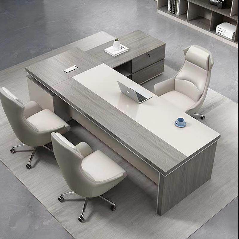 老板桌商贸办公桌椅组合简约现代单人板式小房间经理办公室家用