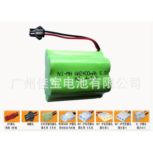 直销镍氢电池6VNIMH6V镍氢电池组2400MAH5号电池组