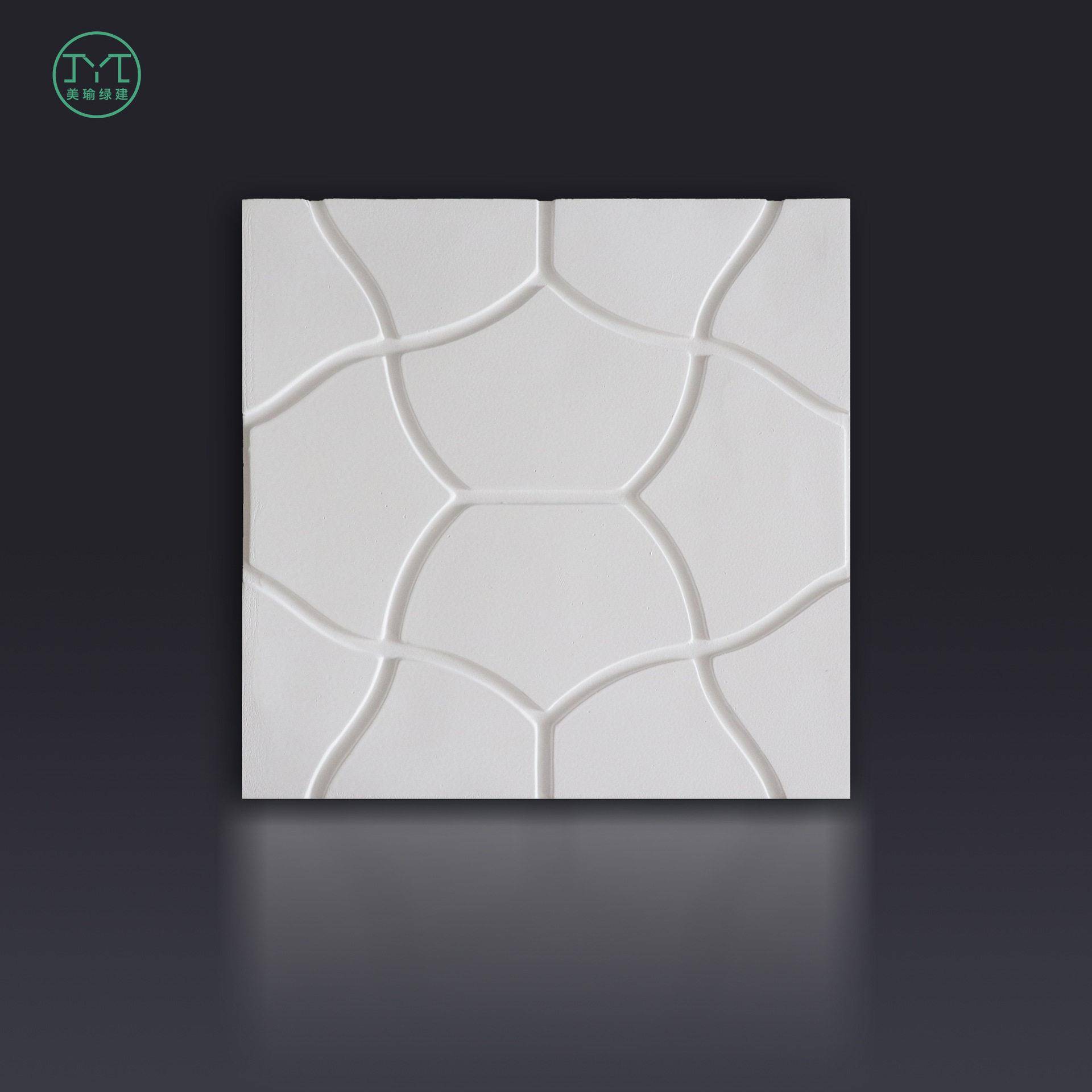 现简约3D石膏背景墙立体异形浮雕砖艺术客厅电视背景墙装饰线板