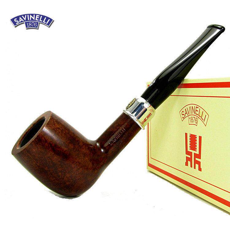 进口烟斗石楠木根 意大利 SAVINELLI沙芬烟具博物馆系列送配件