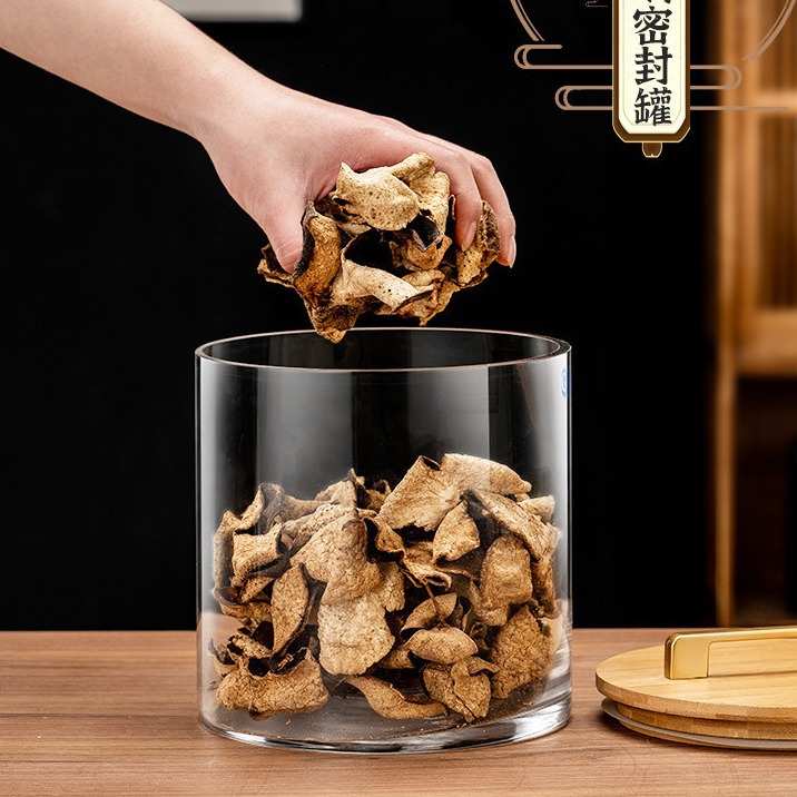 大容量玻璃密封罐陈皮罐青柑罐加厚粮食罐储物罐储存罐透明展示