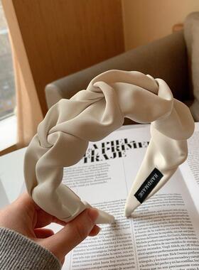 Satin Wide Hairband Hair Hoop Bow Hair Band Headbands Women