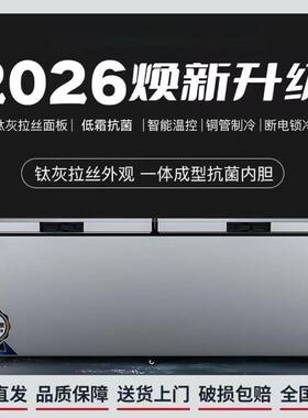 大容量商用卧式冰柜冰箱冷柜冷藏冷冻保鲜双温冷柜速冻节能冷冻柜