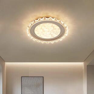 轻奢卧室主灯简约现代水晶房间卧室吸顶灯温馨浪漫创意led书房灯