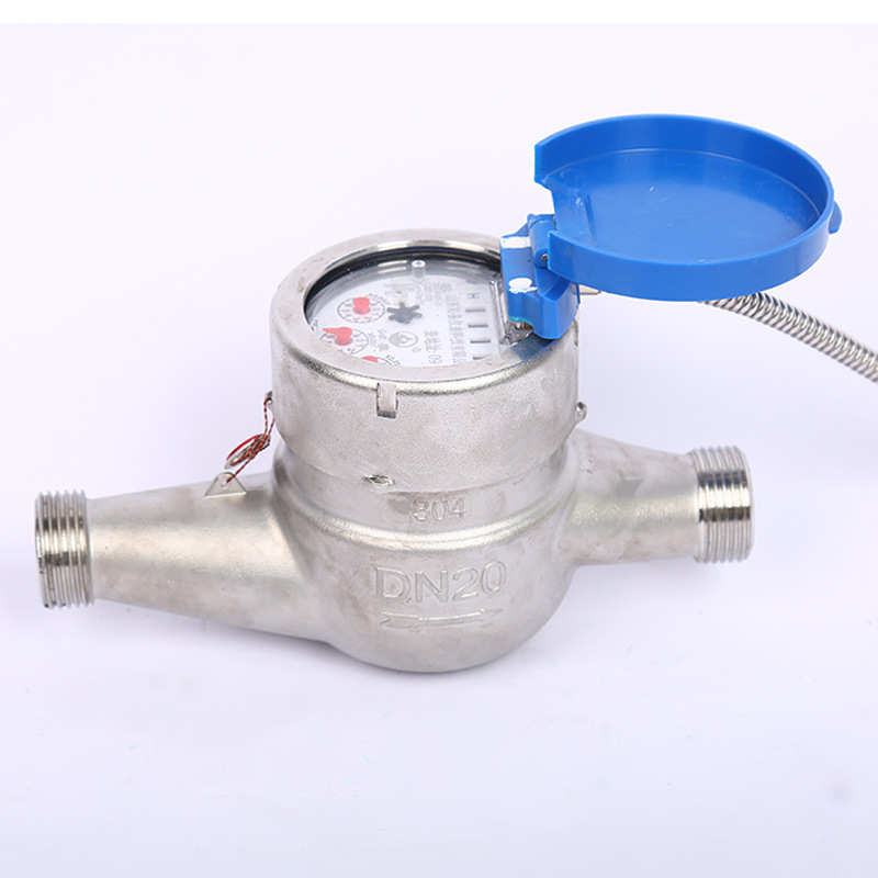 不锈钢有线远传15mm光电直读水表 电子远传机械家用水表