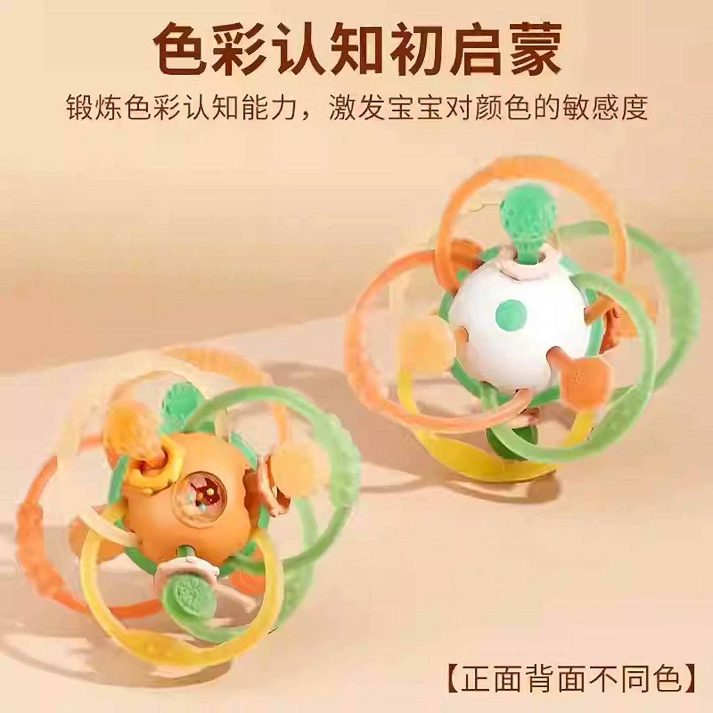 湛星饰品曼哈顿球婴儿硅胶可咬小月龄食品级手抓球宝宝磨牙棒玩具