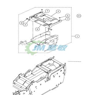 适用 CM402CM602 NPM贴片机飞达配件 88MM压料盖 MTPB008933AA