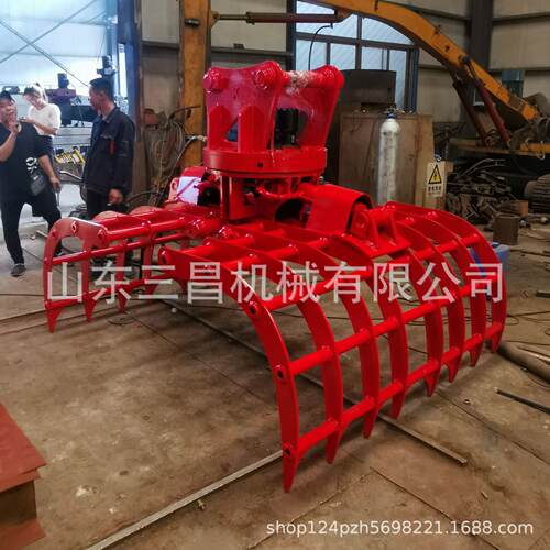 厂家直供挖机属液具压用多旋转抓草OSO机钩机抓草 垛夹子秸秆抓斗