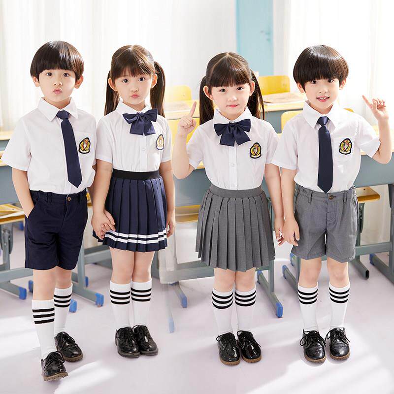 六一儿童合唱演出服中小学生诗朗诵男背带裙裤套装幼儿园班礼服女