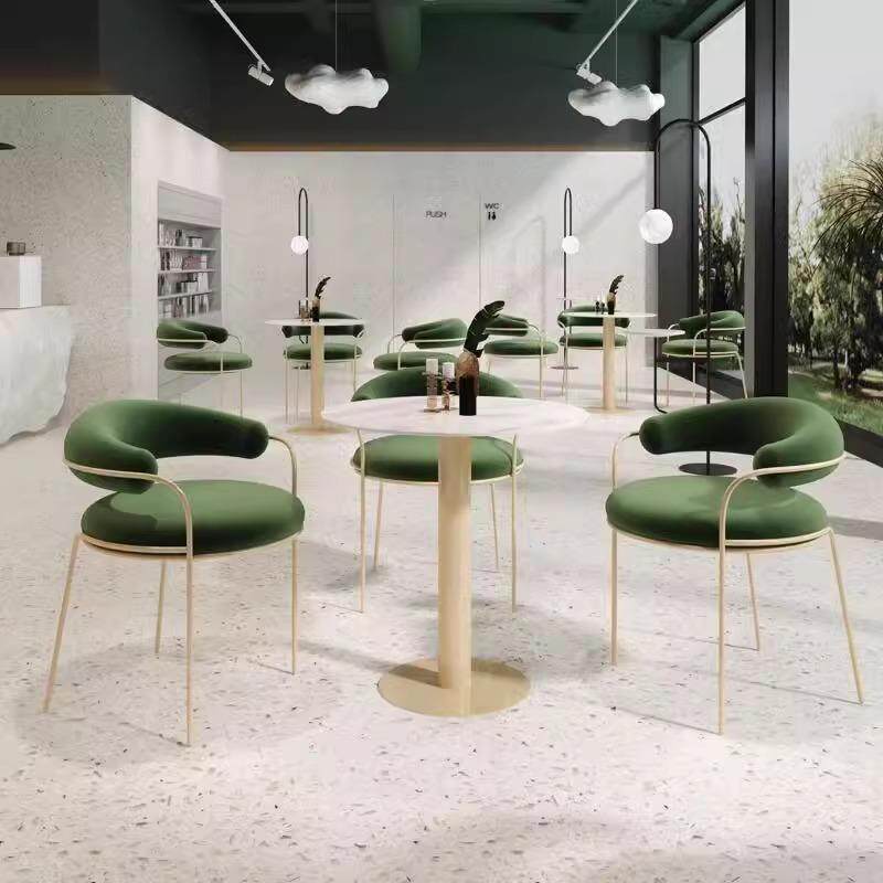 简约接待洽谈桌椅组合售楼部会客休闲桌子奶茶店休息区阳台小圆桌