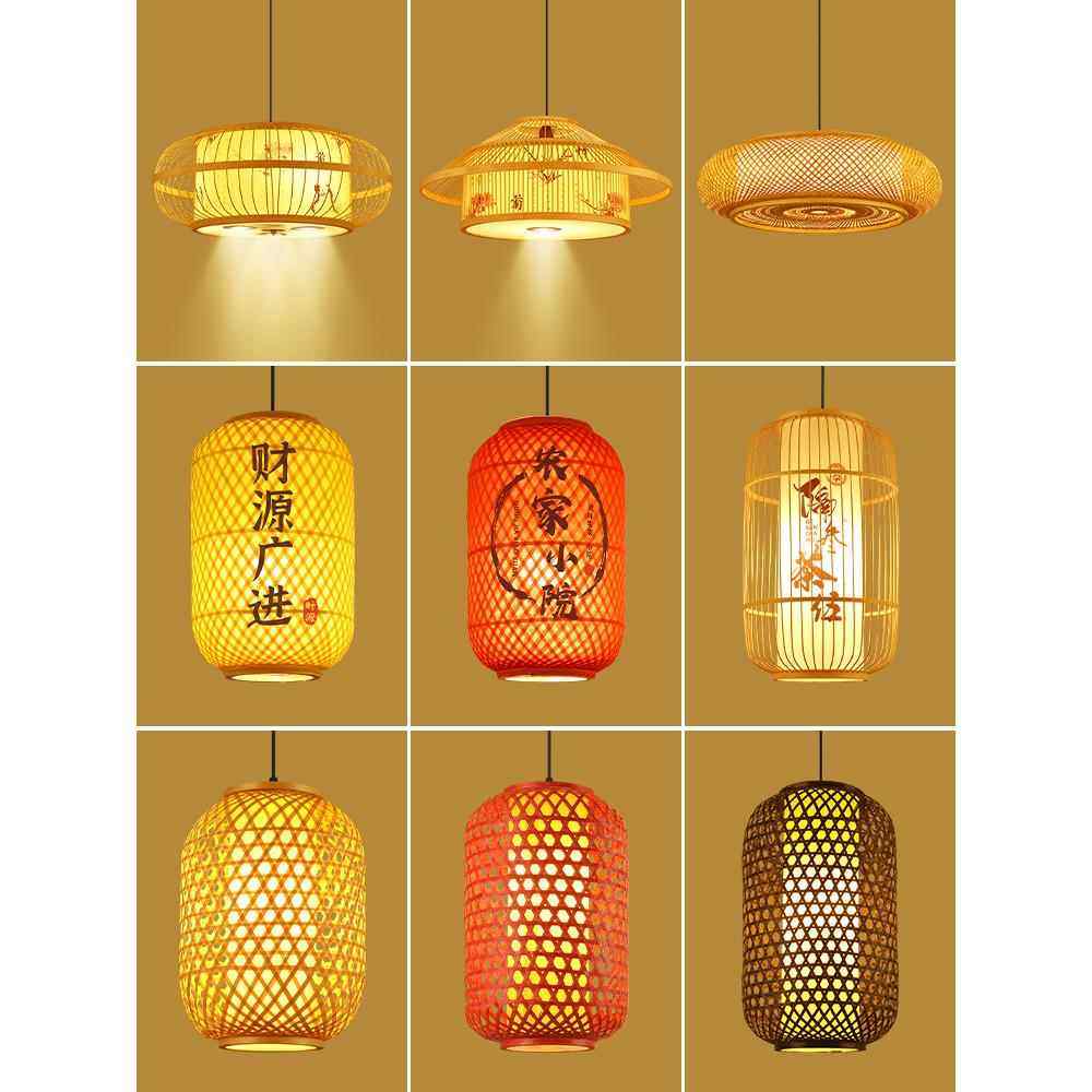 新中式竹编灯笼餐厅茶楼火锅店民宿印字户外防水吊灯中国风竹灯罩,家装灯饰光源,酒店/宴会厅/餐饮吊灯,淘宝优惠券,粉丝福利购,淘宝优惠卷