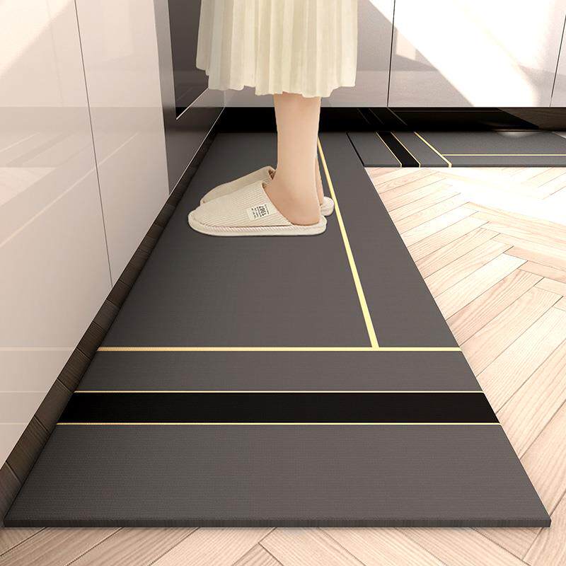 厨房地垫防滑防油地毯可擦免洗脚垫吸水硅藻泥垫子长条pvc道