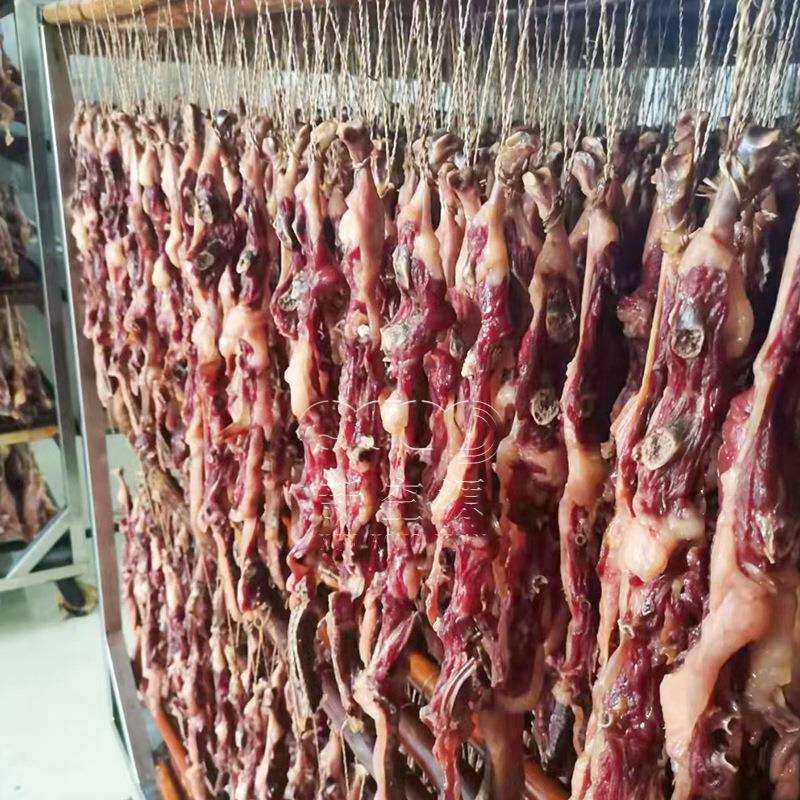 腊鸭腿条烘干机 鸭肉条烘干房 空气能热泵腊味肉类冷热风烘干设备