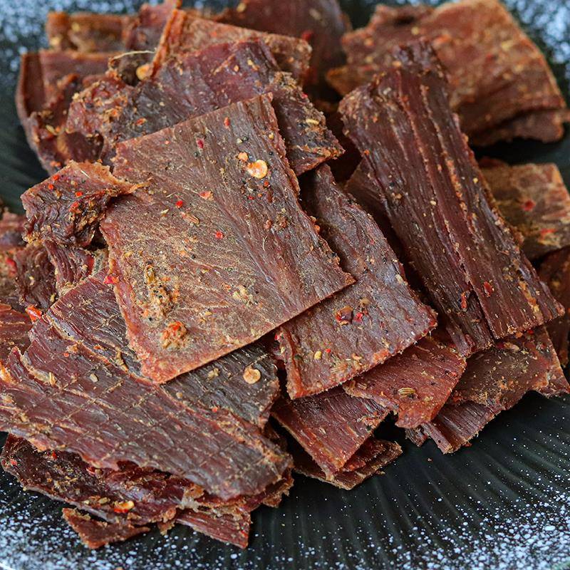 新疆包邮德宏牛肉干 干薄片云南特香辣猪肉干 干小零食五香即食干