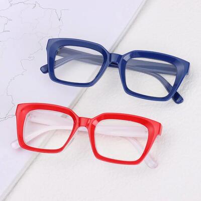 Fashion Square Reading Glasses for Men Women Large Frame Pre