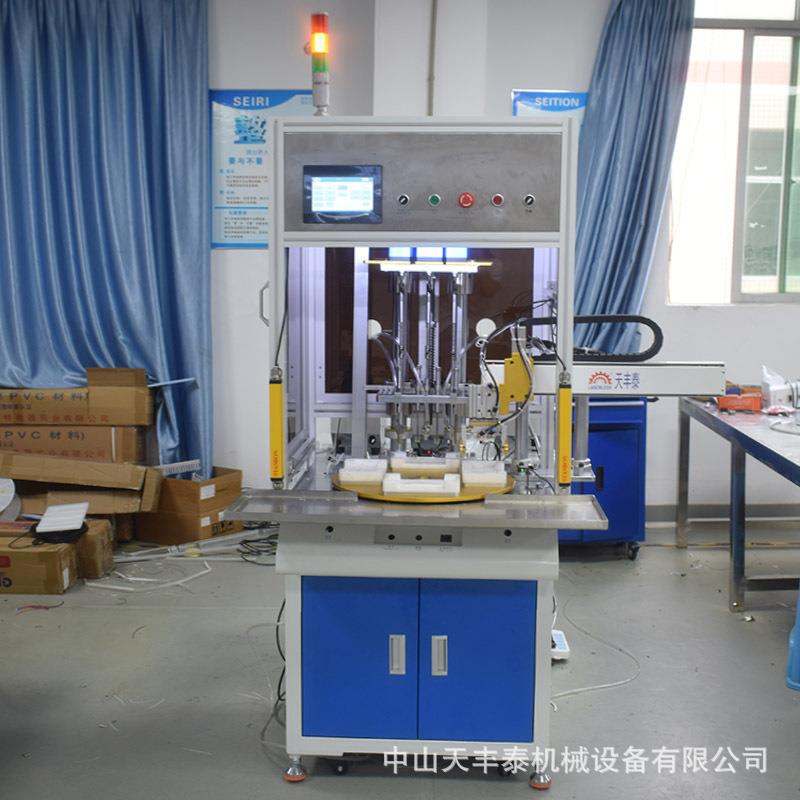 单机轮盘作业螺丝机 多工位转盘式全自动锁螺丝设备 效率高速工作