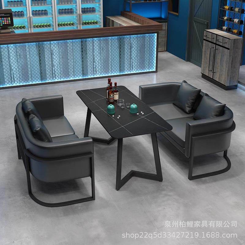复古工业风酒吧清吧桌椅咖啡餐厅音乐餐吧休闲工作室沙发卡座餐桌