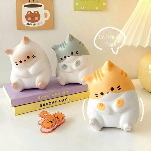Kawaii Cat Sress Relief Squishy Toy PU Slow Rising Squeeze
