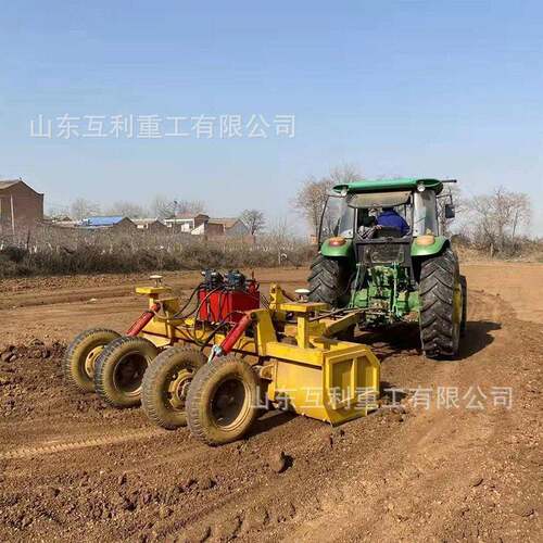 多功能牵引式整平机农田土壤激光平地机土地开垦激光平地机