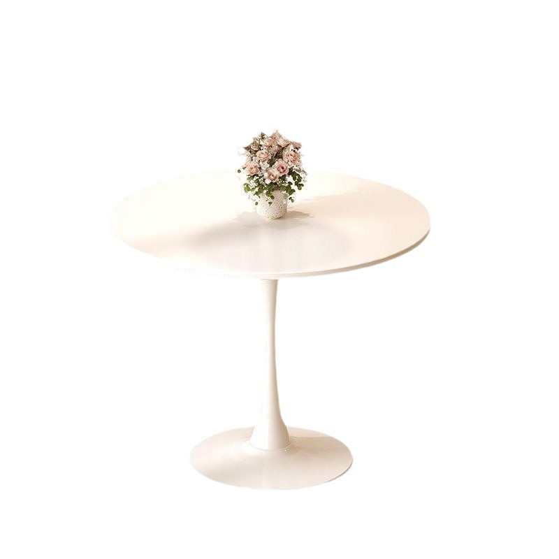 会议接待洽谈桌椅组合咖啡奶茶店商用圆餐桌简约阳台郁金香小圆桌