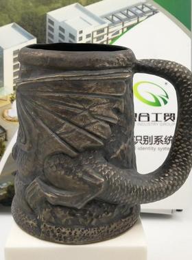 严选网红龙造型tiki杯 创意个性陶瓷杯酒吧鸡尾酒杯可爱灯笼3D酒