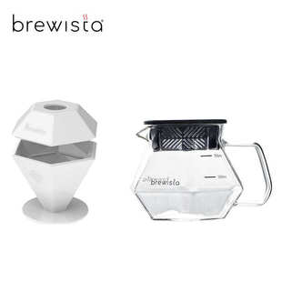 X耐热玻璃分享壶500ml 手冲咖啡陶瓷钻石型过滤杯 Brewista GEM