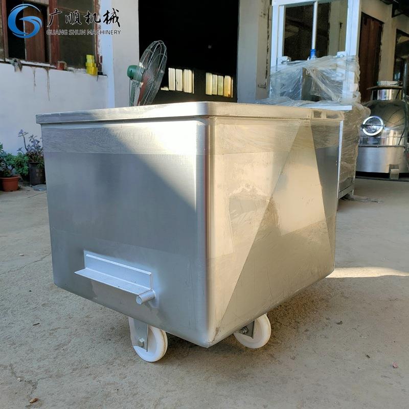 小料车200L不锈钢肉料车桶底一次成型不锈钢桶车小料车