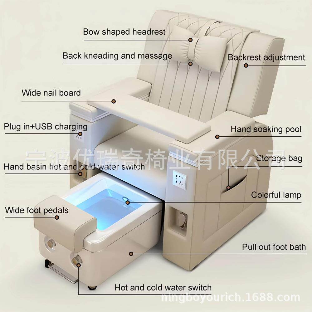 电动足疗沙发修脚椅足浴按摩椅高级足疗椅子带洗脚盆脚底按摩沙发