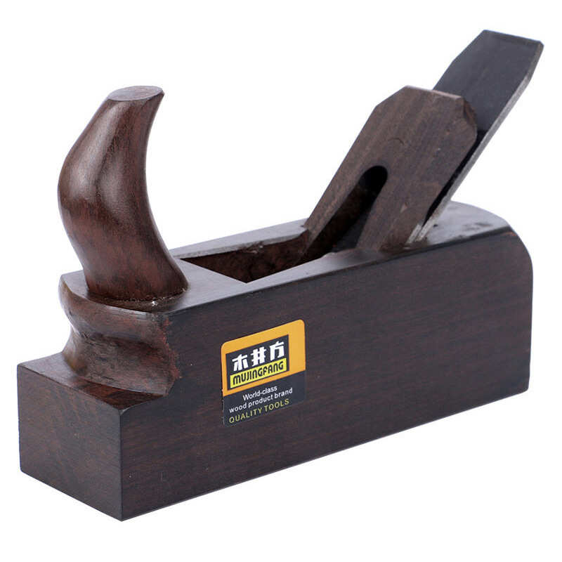 木井方欧式非洲黑檀木工刨牛角刨 家用木刨手工刨子刨花木工工具