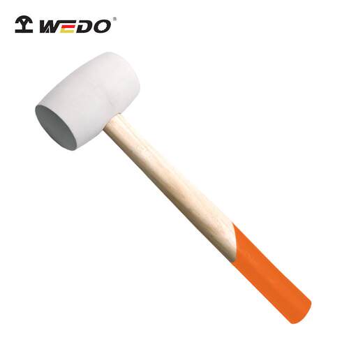 WEDO 维度 木柄白胶锤 橡胶锤 耐磨防滑榔头瓷砖地板玻璃安装锤