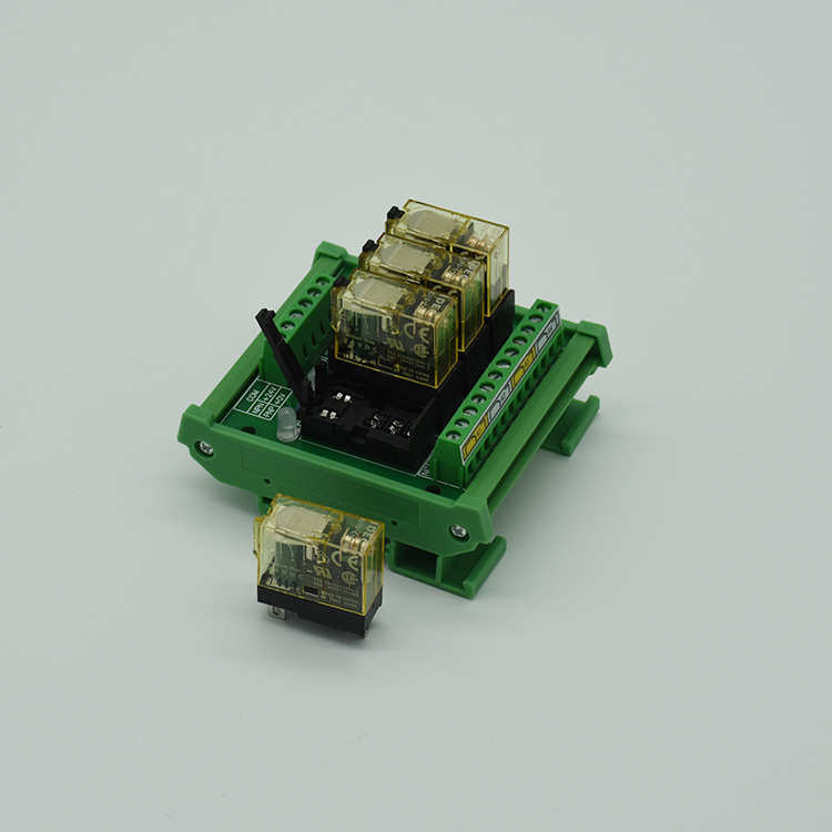 厂家直销宽脚一开一闭继电器24V12A含底座继电器自动化设备继电器