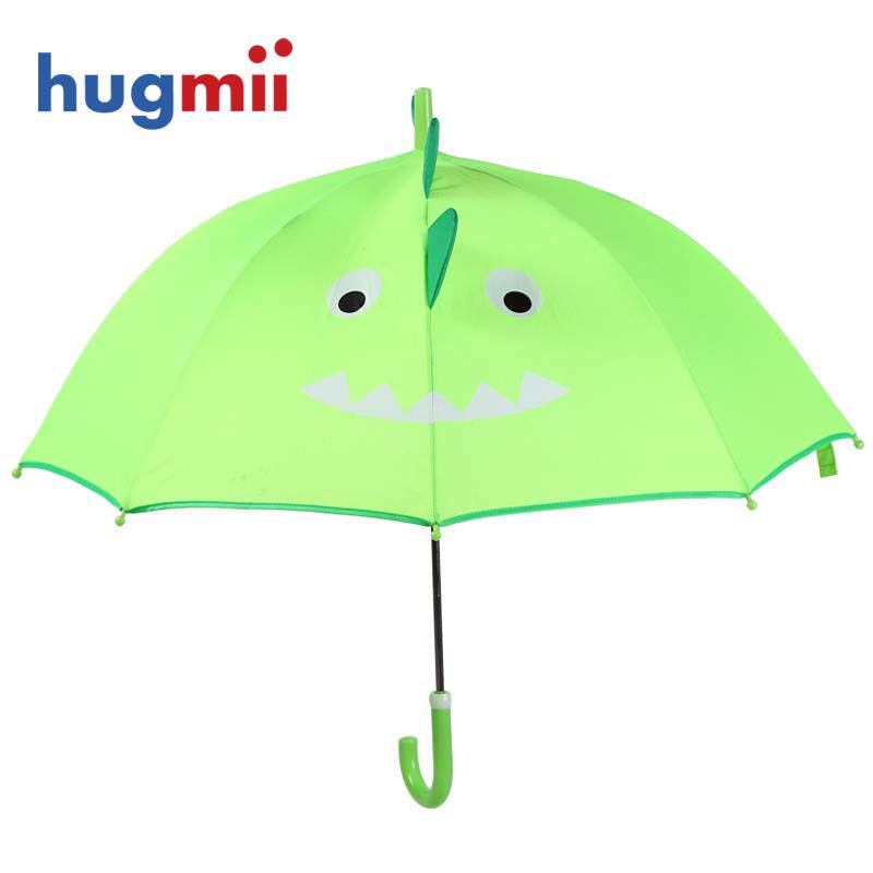 正品hugmii学儿童雨雨伞可爱卡通儿童小伞小生立体造型手动长柄雨