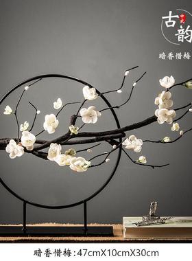 高档面中式店铺开业招财公摆件长颈麋鹿酒店新办室创意现代桌上装