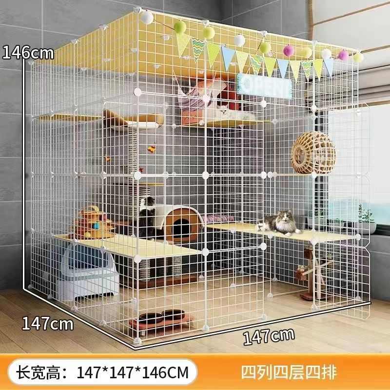 猫猫屋笼子爬家用笼猫猫多别墅室内家庭猫咪自由空间笼子超大架猫