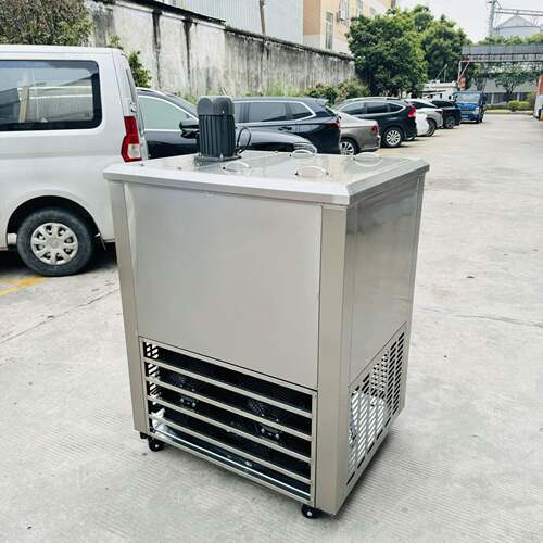 厂家直销日产量350KG小型冰砖机工地隧道养猪场降温制冰条冰块机
