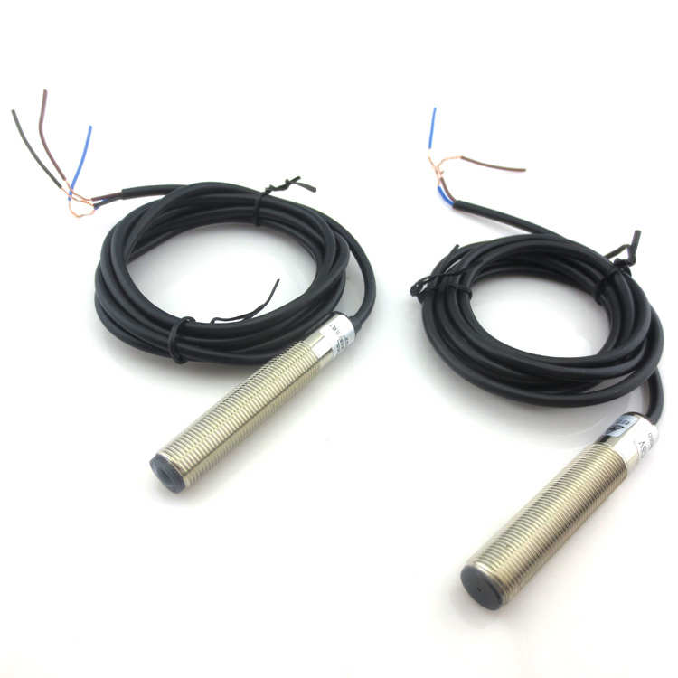 M12激光对射开关传感器DC5VN激光对射型光电开关送支架NP