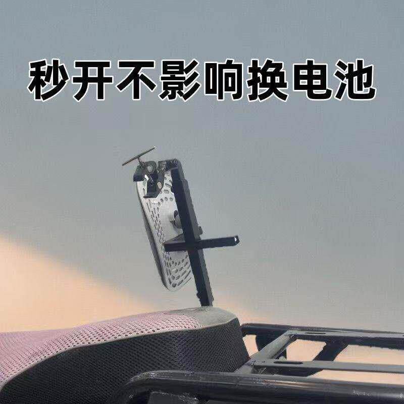 可调节电动车靠背坐垫 外送员专用伸缩护腰腰托 可折叠通用型电动